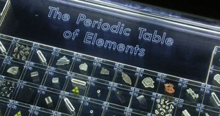 Illustration for article titled Periodic Coffee Table With Embedded Element Samples